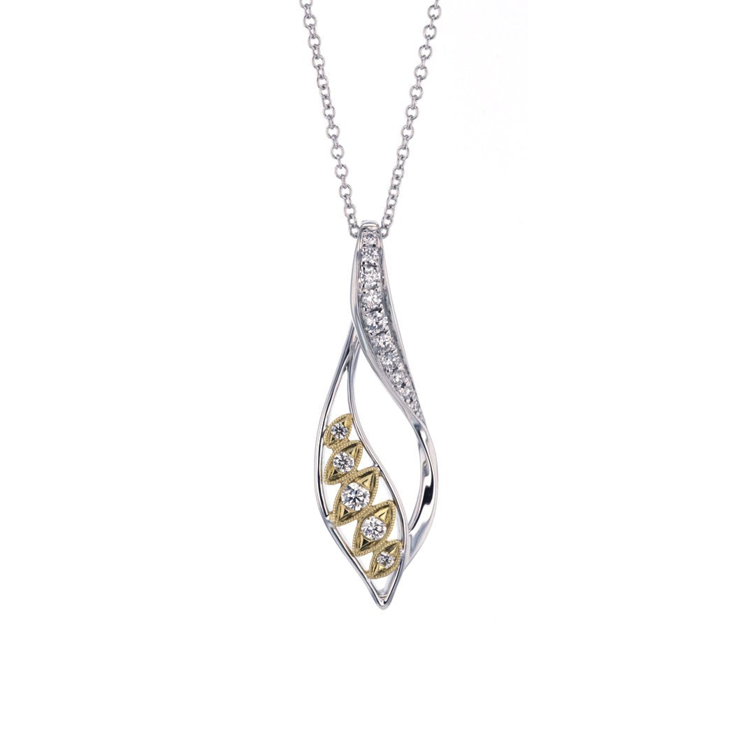 0.23 ctw Diamond Pendant Necklace