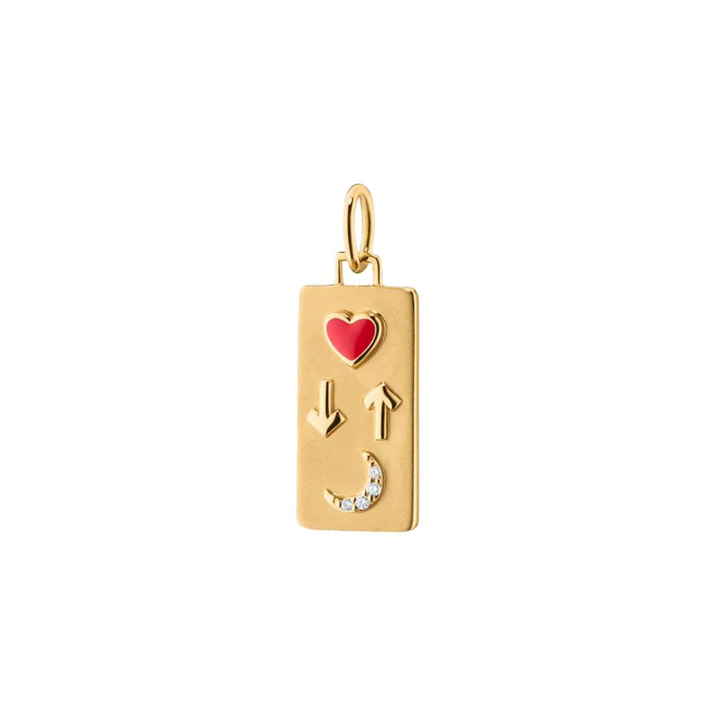 Love You To The Moon & Back Charm Pendant