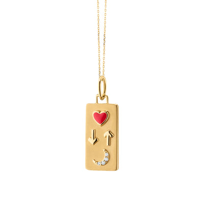 Love You To The Moon & Back Charm Pendant