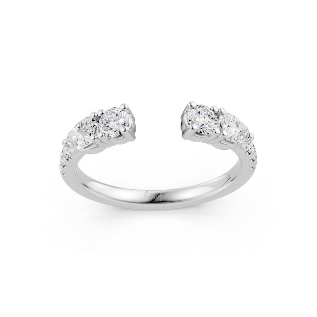 0.50 ctw Diamond Split Top Band
