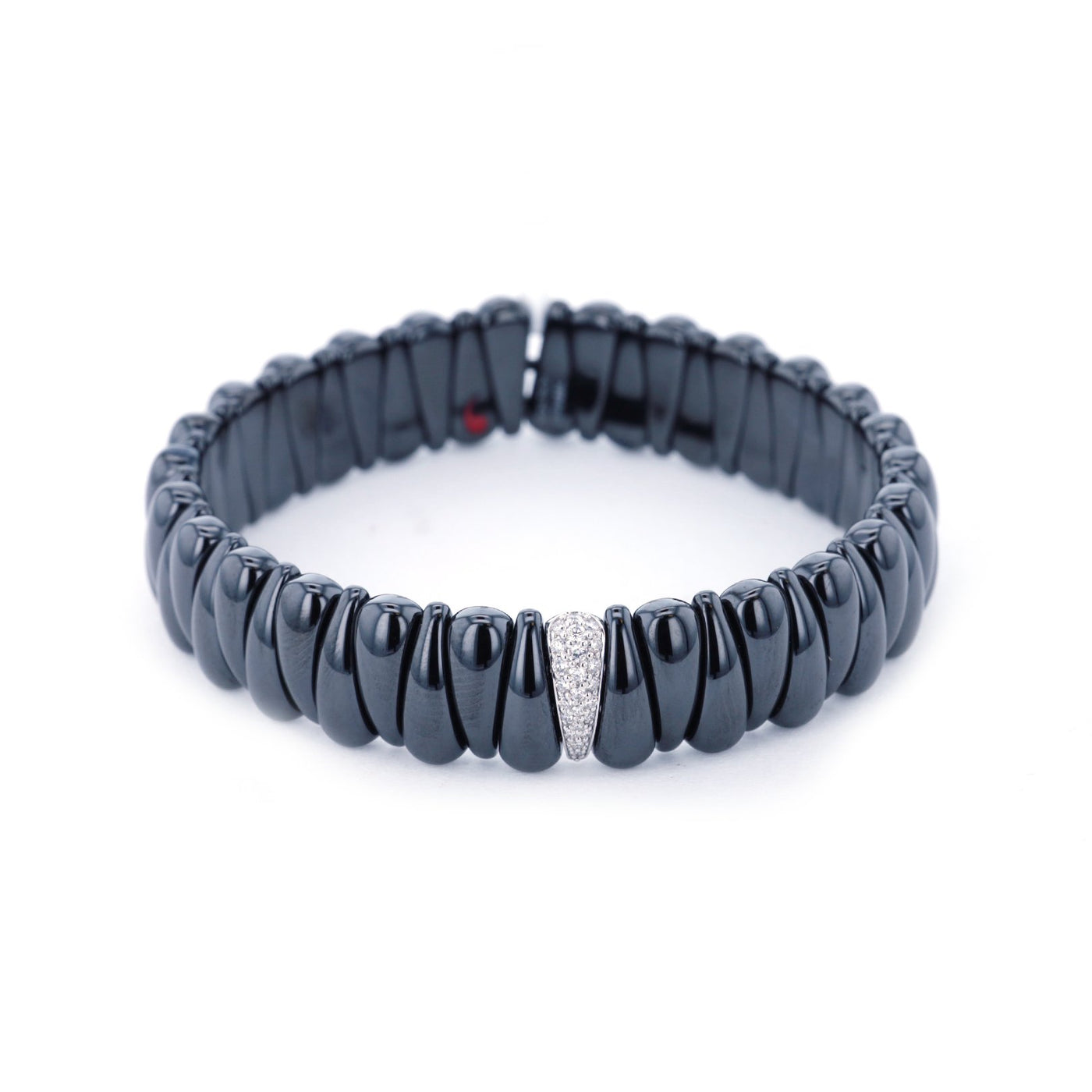 0.20ctw Diamond Ceramic Stretch Bracelet