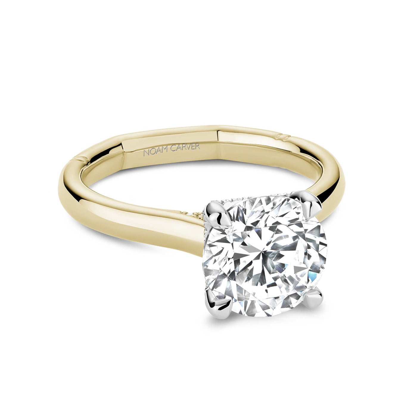 0.12 ctw Diamond Hidden Halo Engagement Ring