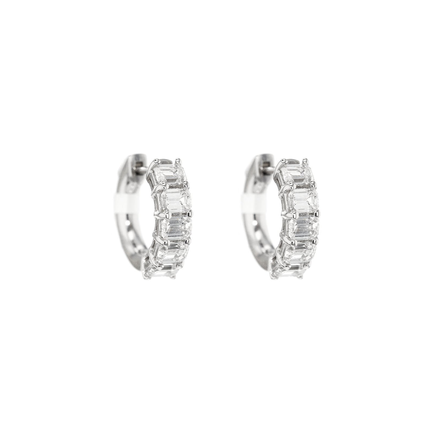 1.89 ctw Diamond Hoop Earrings