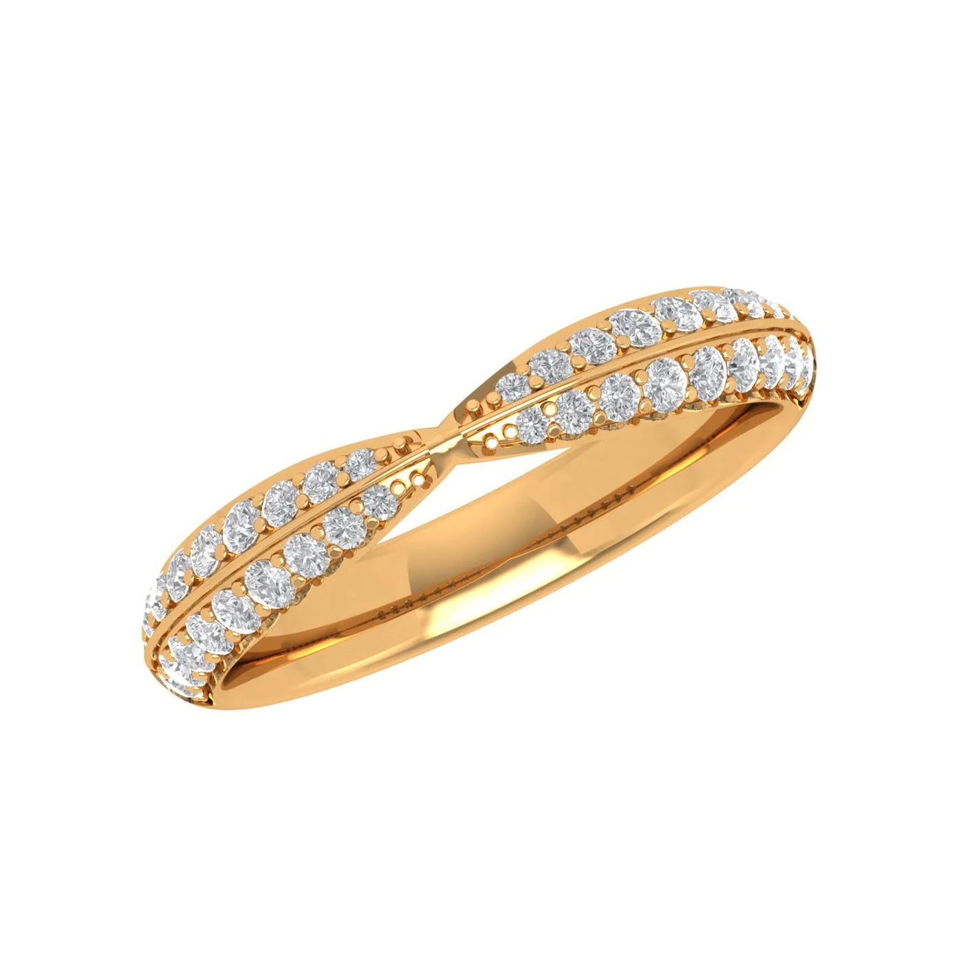 0.50 ctw Diamond 2-Row Band