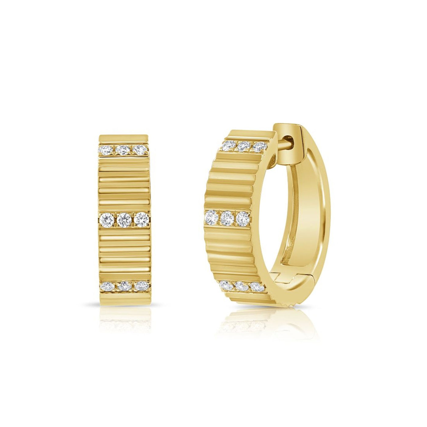 0.15ctw Diamodn Hoop Earrings
