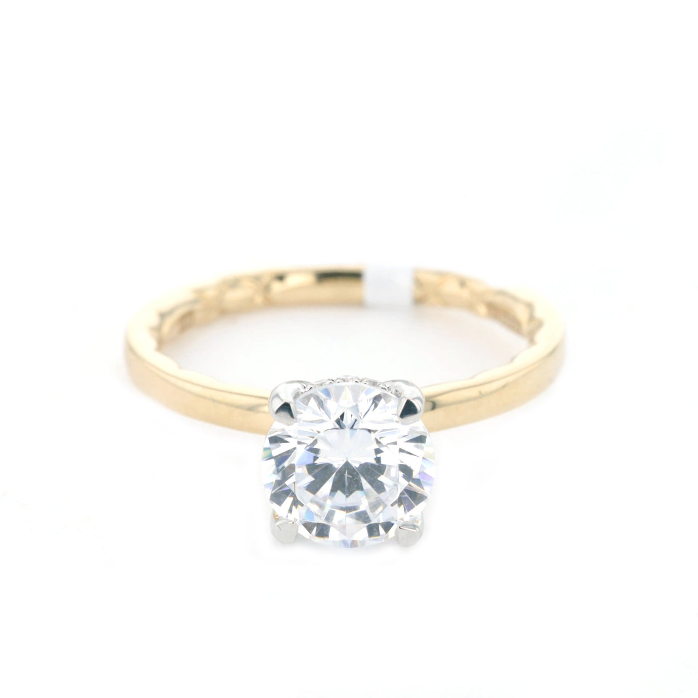 0.06 ctw Diamond Hidden Halo Engagement Ring