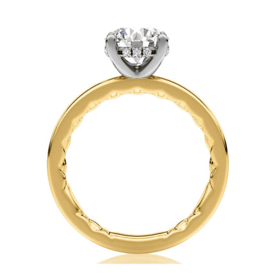 0.06 ctw Diamond Hidden Halo Engagement Ring