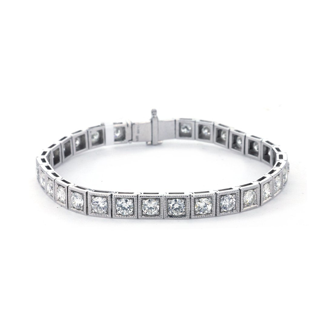 6.82 ctw Diamond Square Bracelet