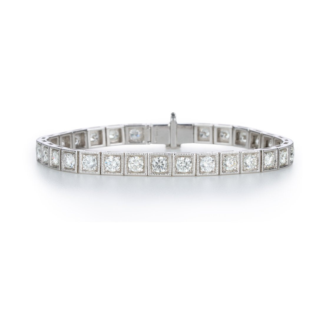 6.82 ctw Diamond Square Bracelet
