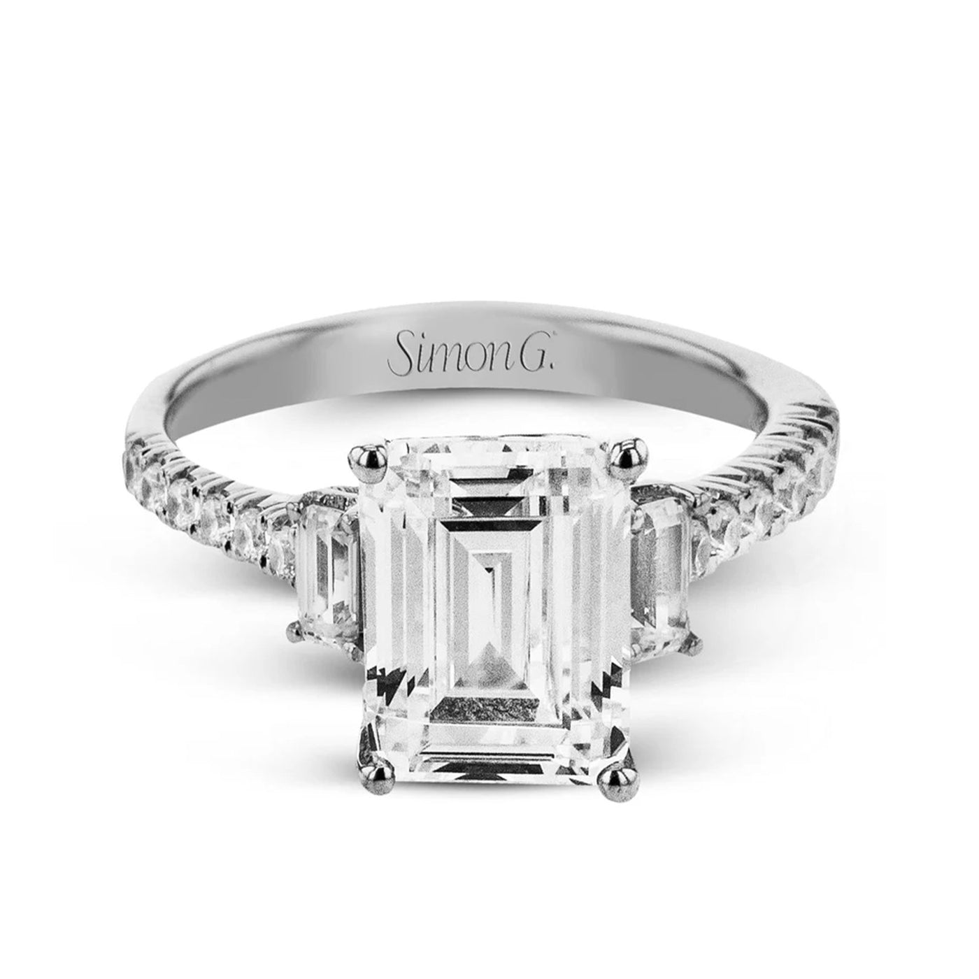 0.64 ctw Diamond Three-Stone Engagement Ring