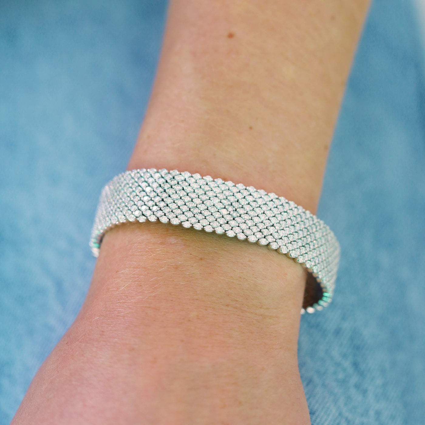 16.28 ctw Diamond Tennis Bracelet