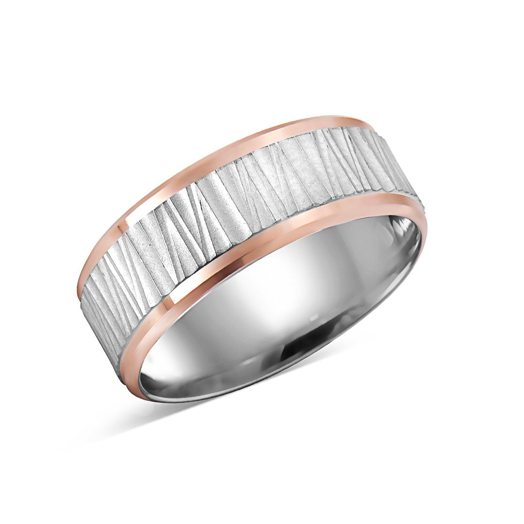 8MM Brushed Textured Band