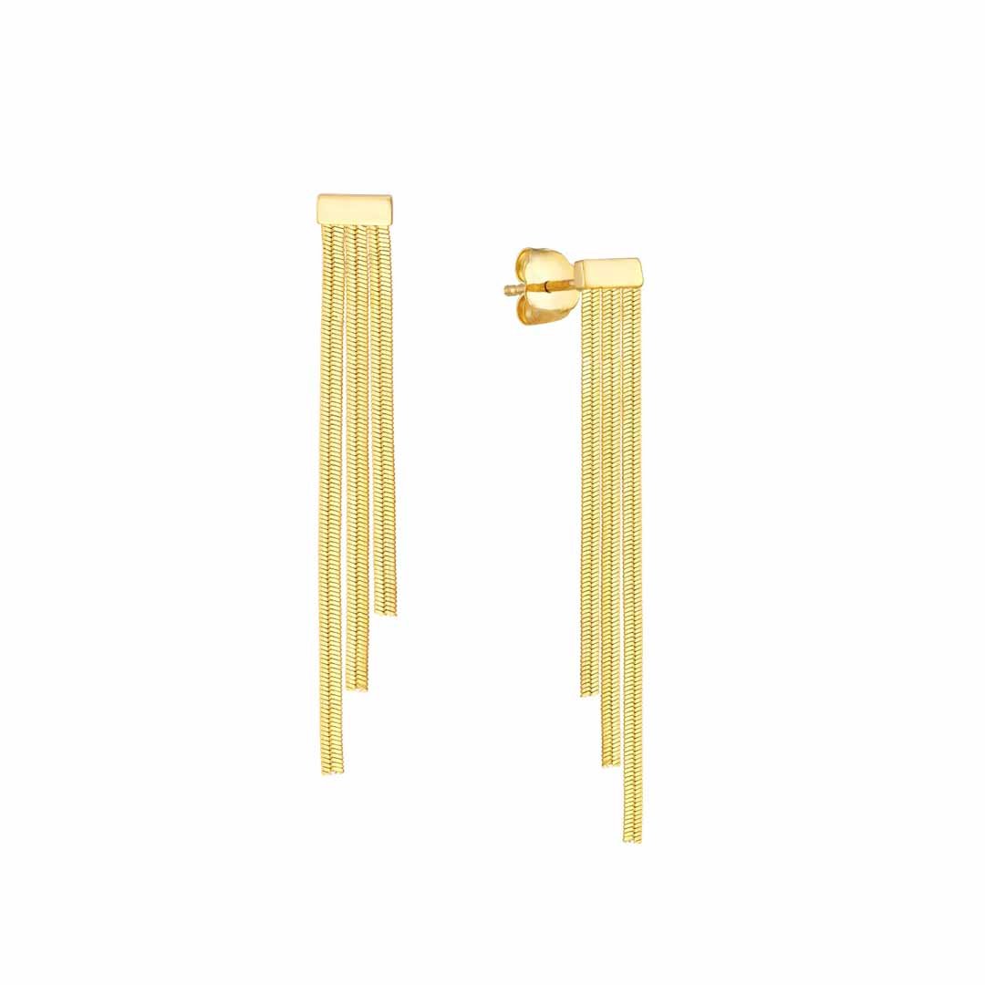 Triple Snake Chain Earrings