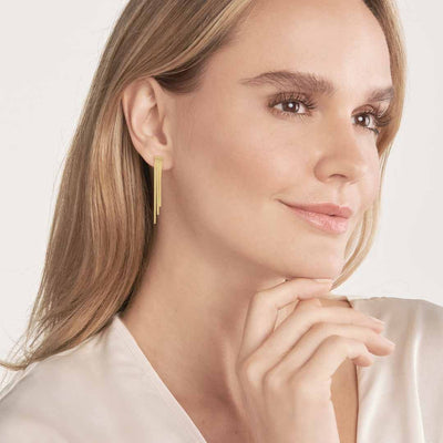 Triple Snake Chain Earrings