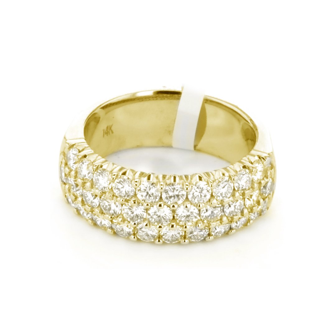 1.75 ctw Diamond 3-Row Band