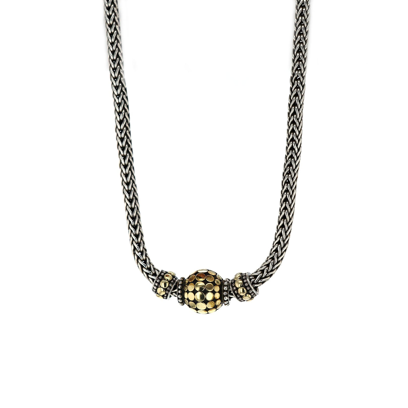 16" Silver & Gold Necklace