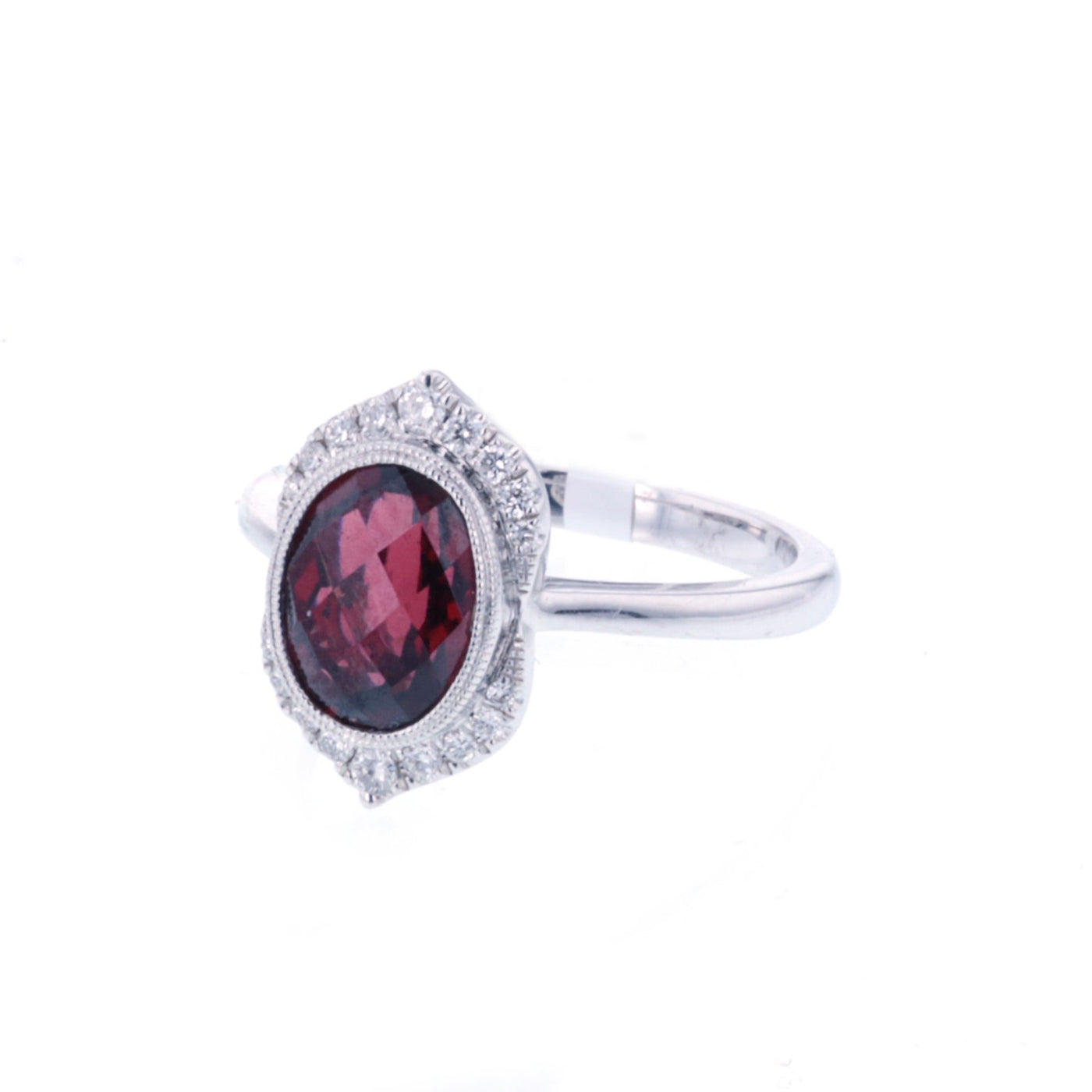 Garnet & Diamond Ring