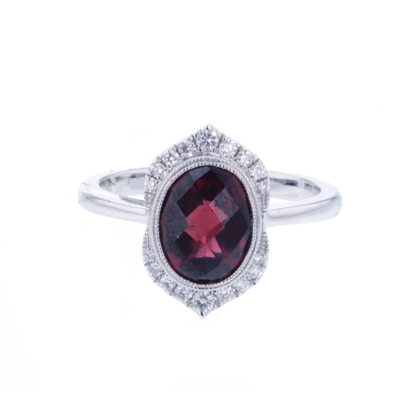 Garnet & Diamond Ring