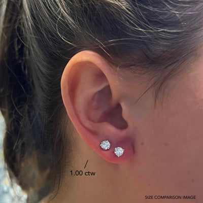 0.97 ctw Diamond Stud Earrings
