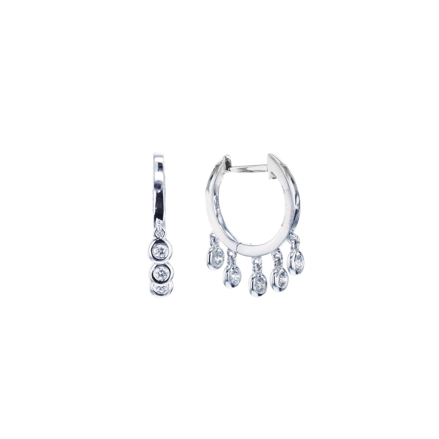 0.13 ctw Diamond Shaker Earrings