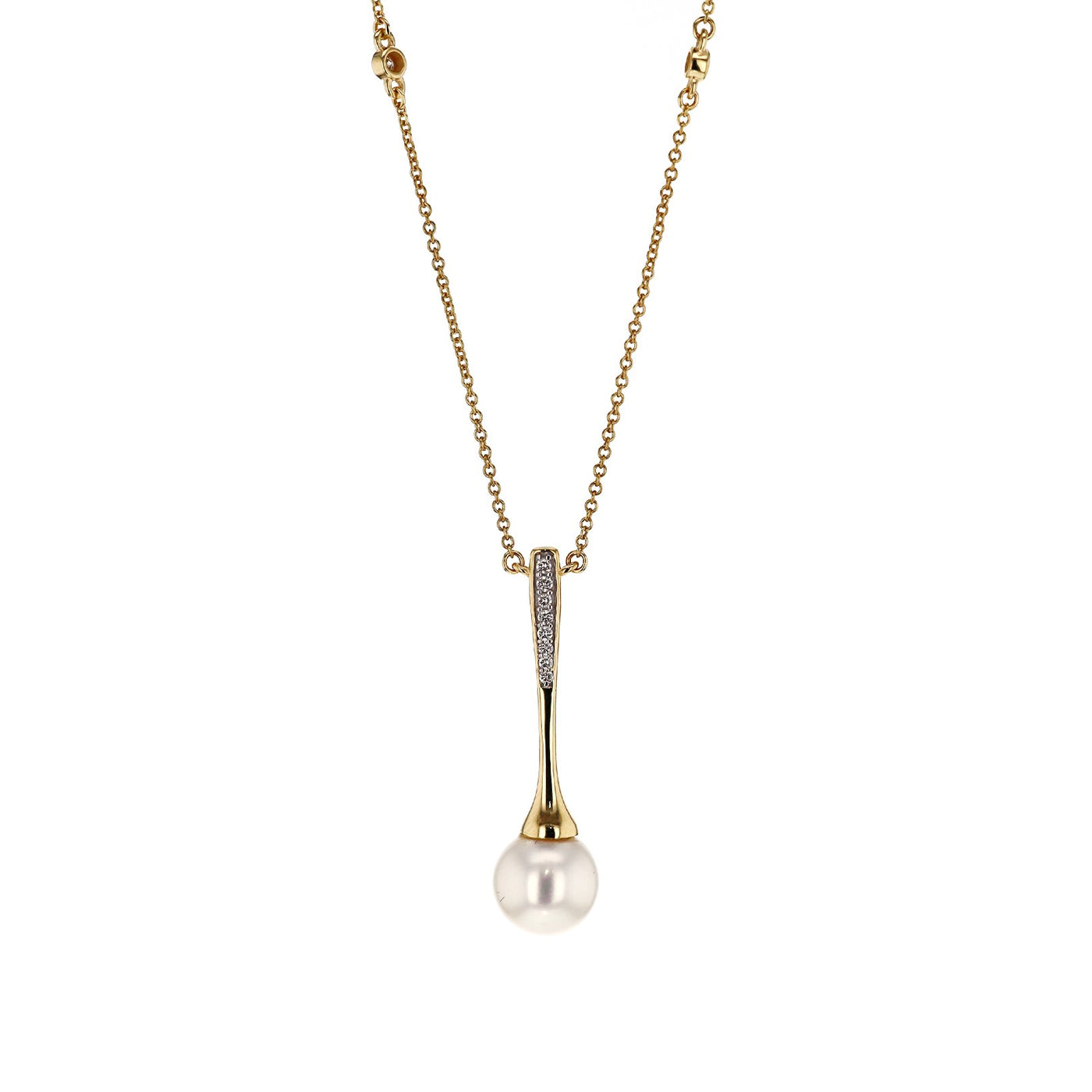 Pearl & Diamond Necklace