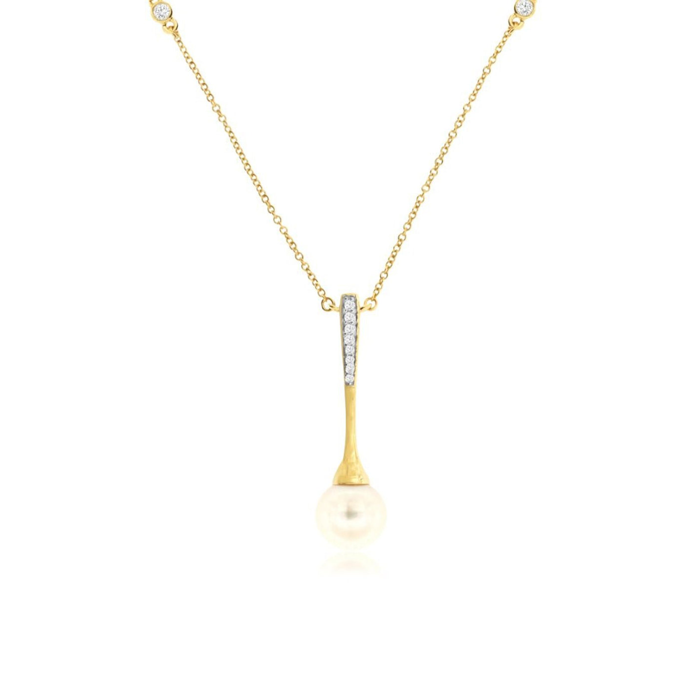 Pearl & Diamond Necklace