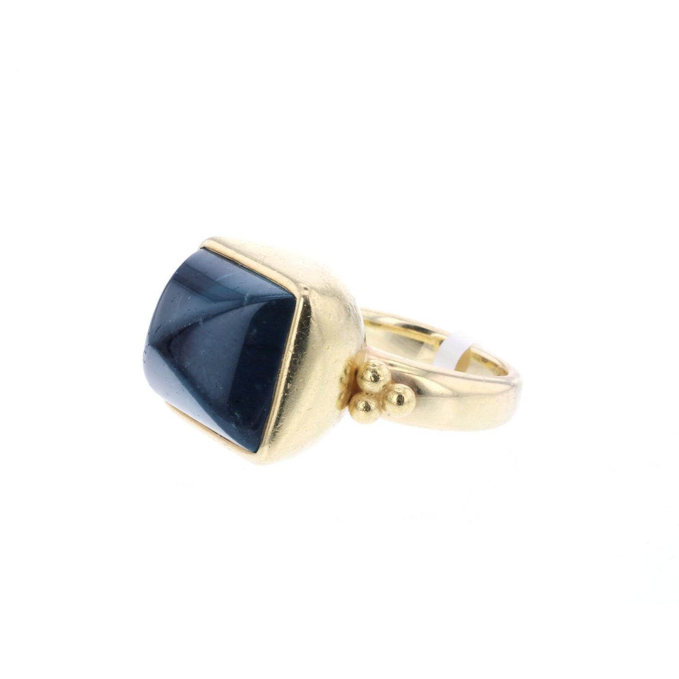 Green-Blue Indicolite Tourmaline Ring