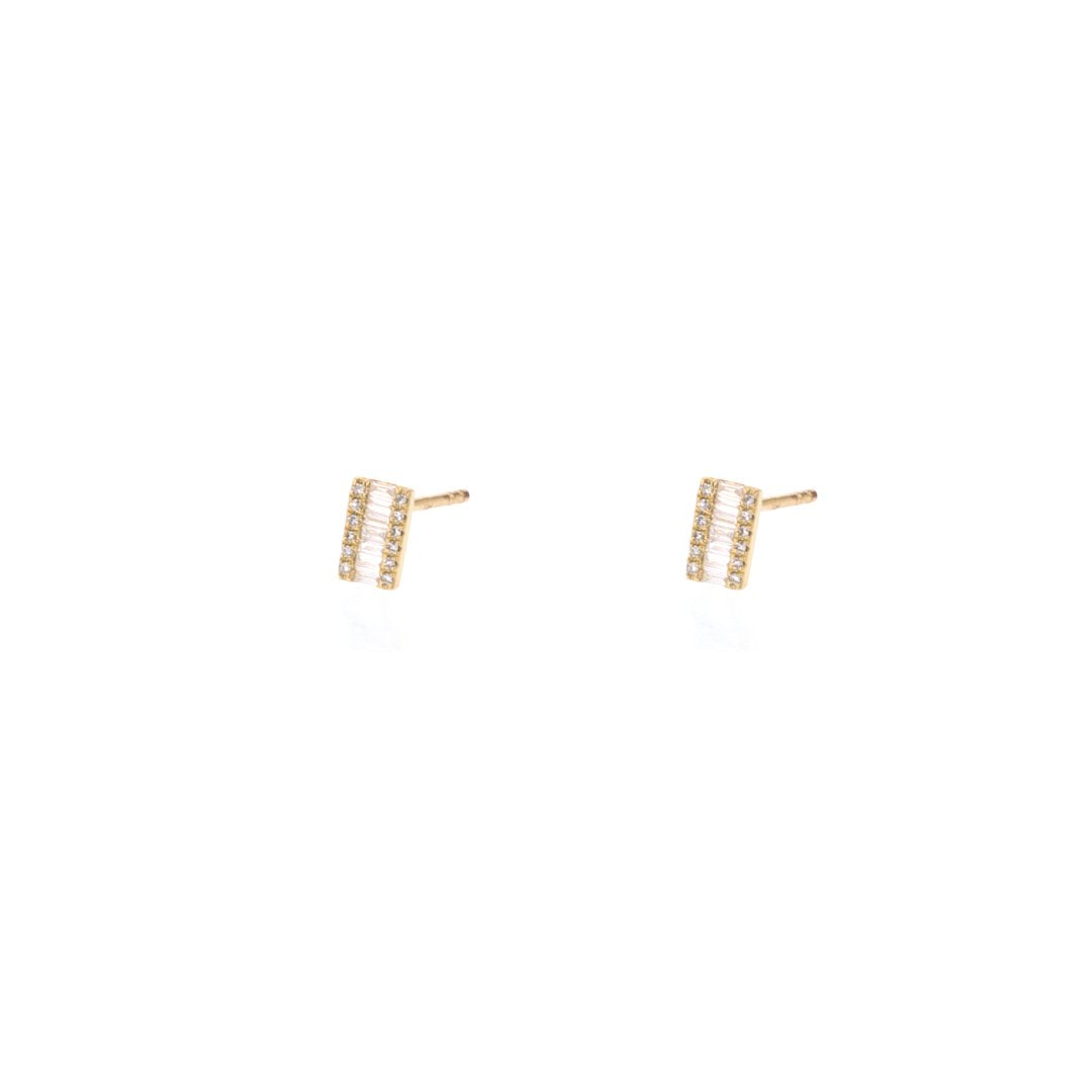 0.04 ctw Diamond Bar Earrings