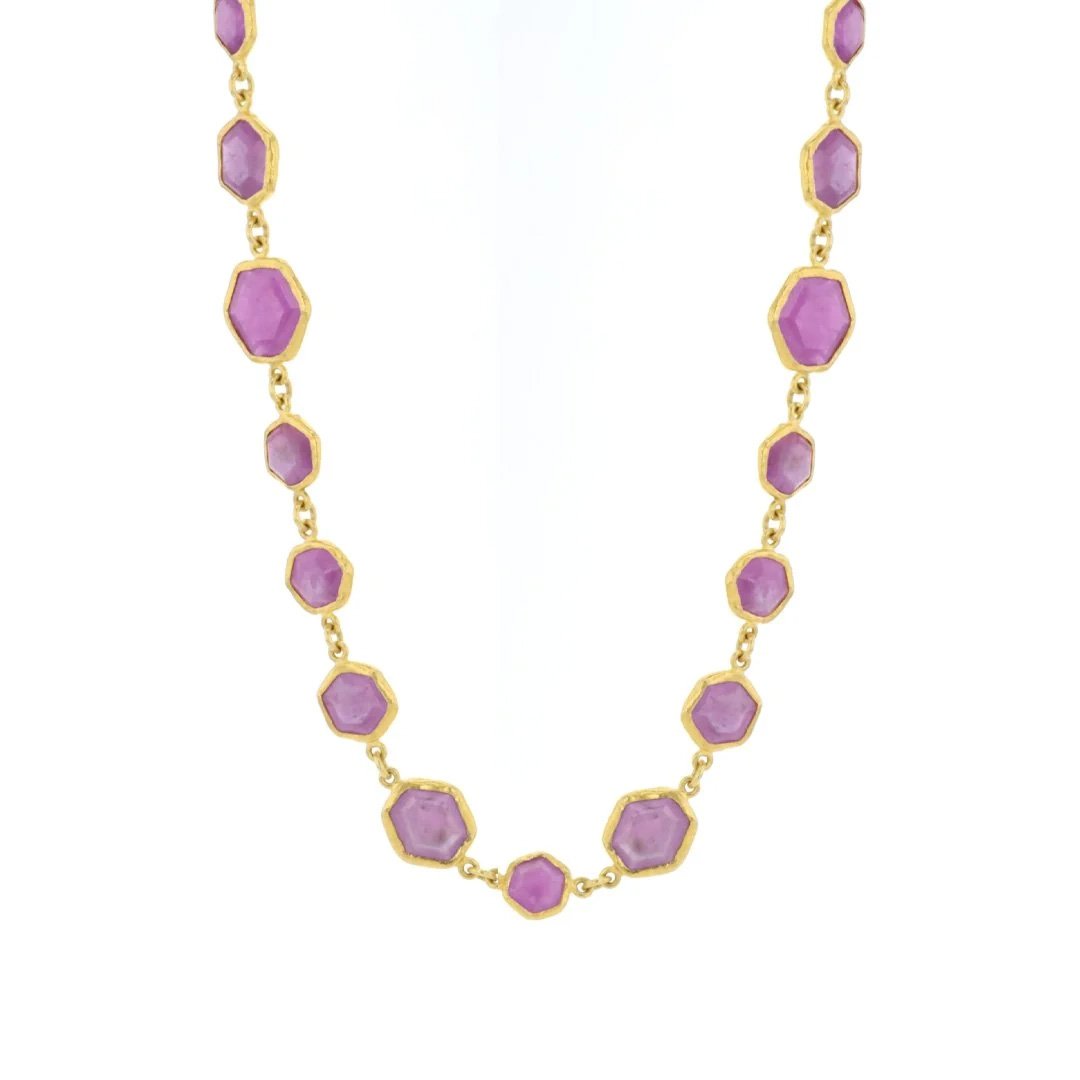 24K Ruby Necklace