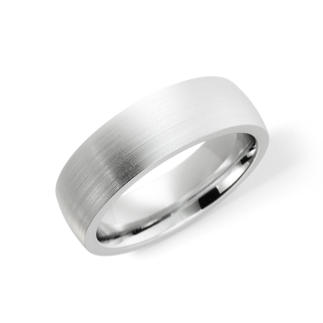 6MM Satin Finish Flat Band