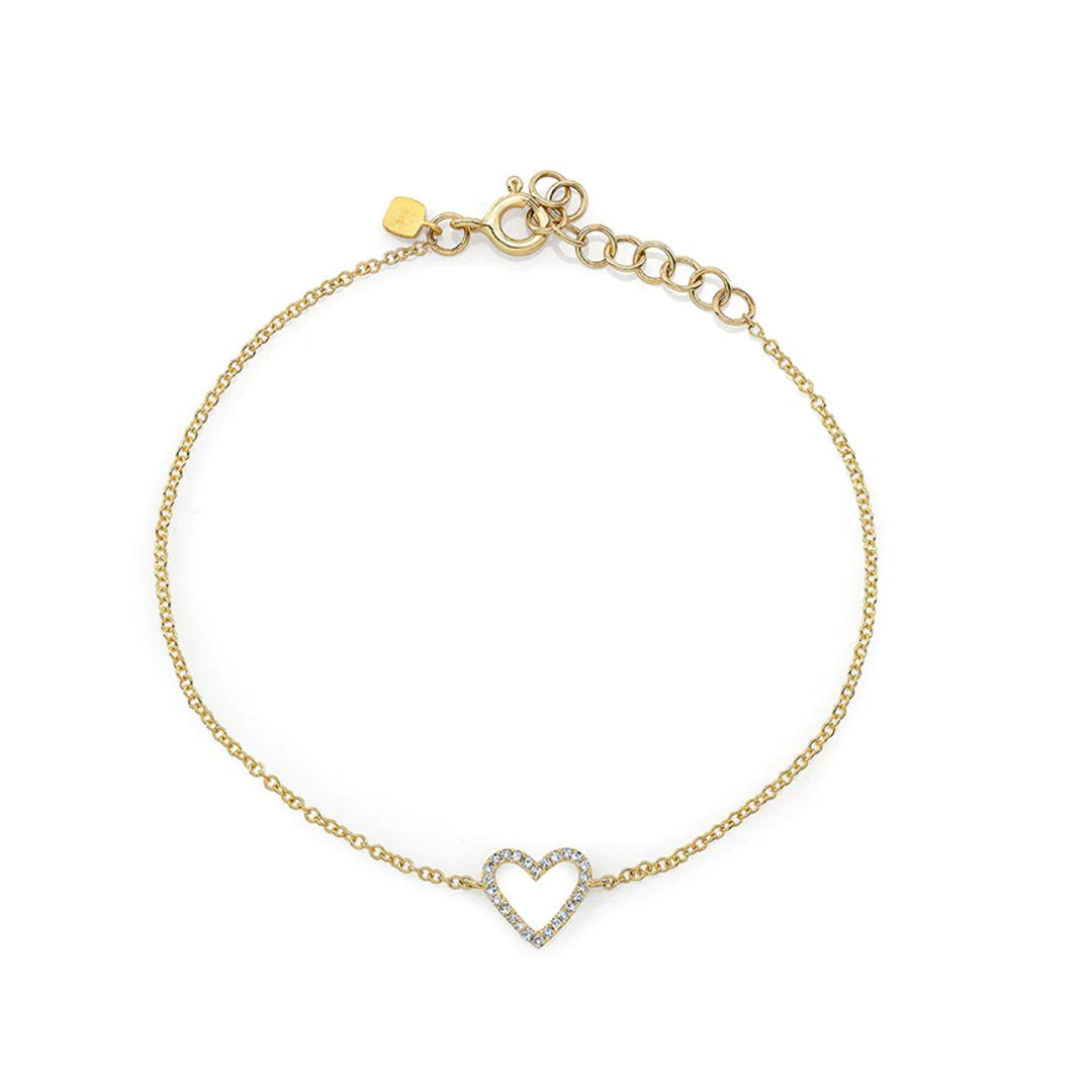 0.07 ctw Diamond Heart Bracelet