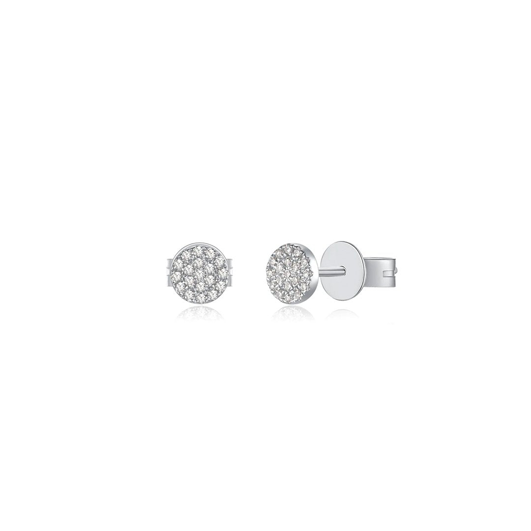 0.08 ctw Diamond Pave Earrings - Continental Diamond