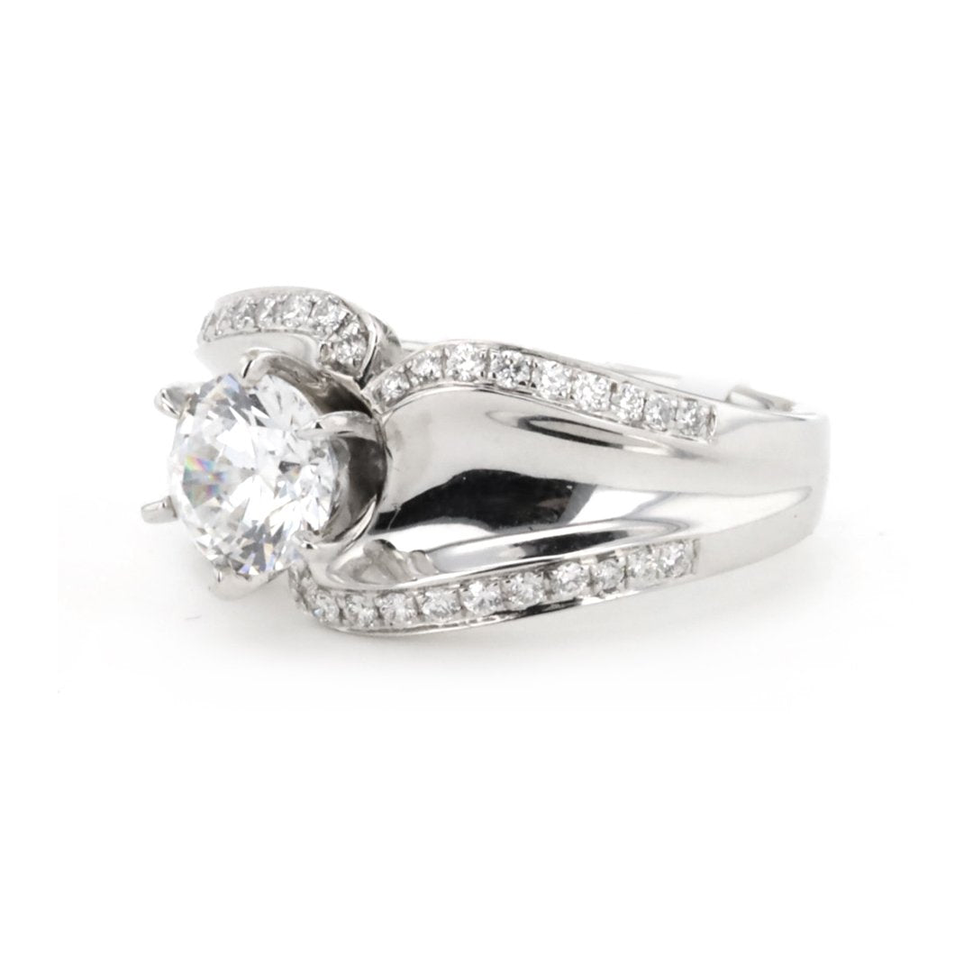 0.28 ctw Diamond Solitaire Engagement Ring - Continental Diamond