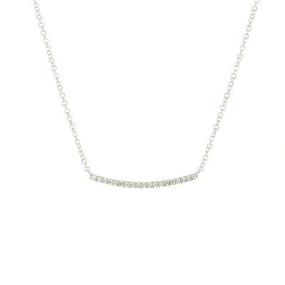 0.07 ctw Diamond Bar Necklace - Continental Diamond