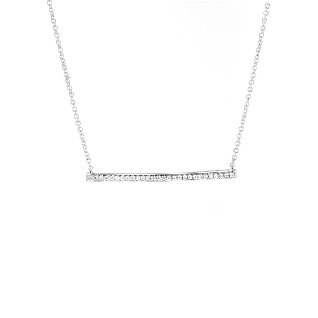 0.10 ctw Diamond Bar Necklace