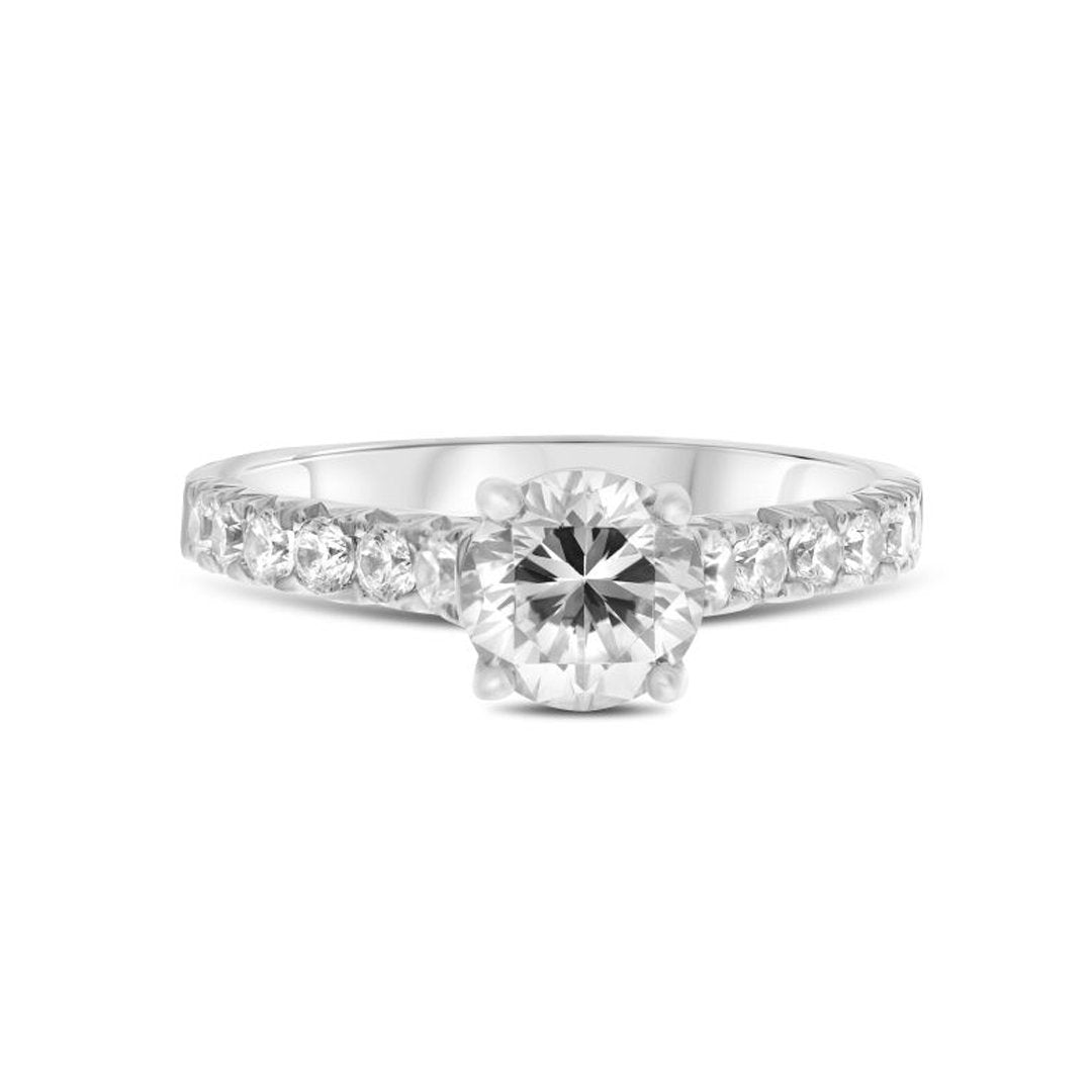 0.52 ctw Diamond Solitaire Engagement Ring - Continental Diamond