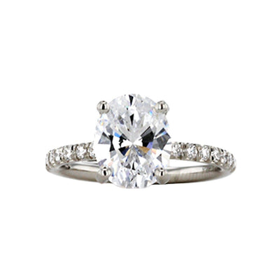 0.35 ctw Diamond Solitaire Engagement Ring - Continental Diamond