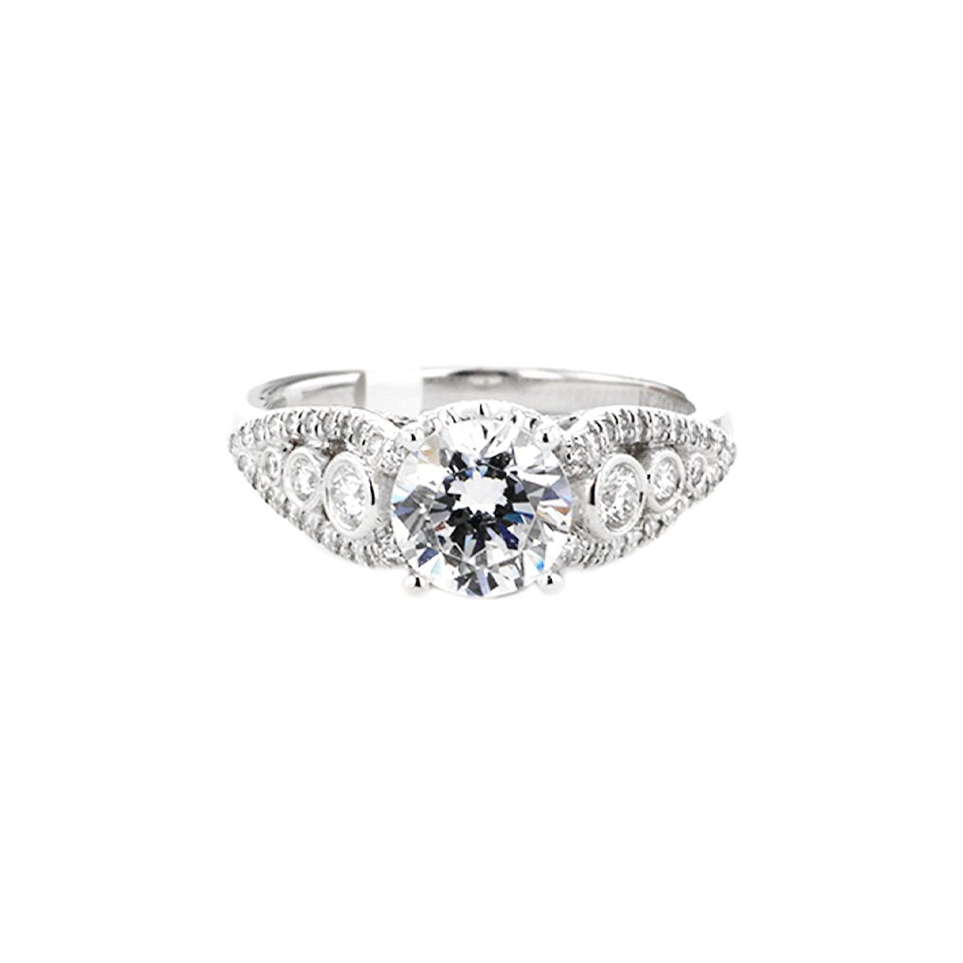 0.47 ctw Diamond Solitaire Engagement Ring - Continental Diamond