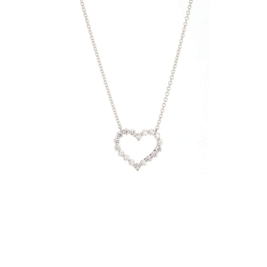 0.43 ctw Diamond Heart Necklace