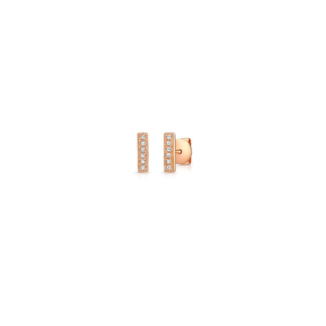 0.04 ctw Diamond Bar Earrings