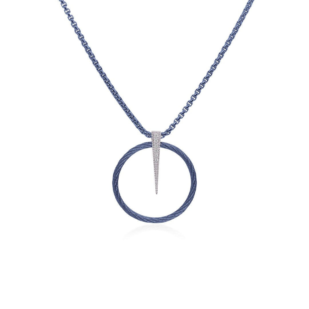 0.05 ctw Diamond Open Circle Necklace - Continental Diamond