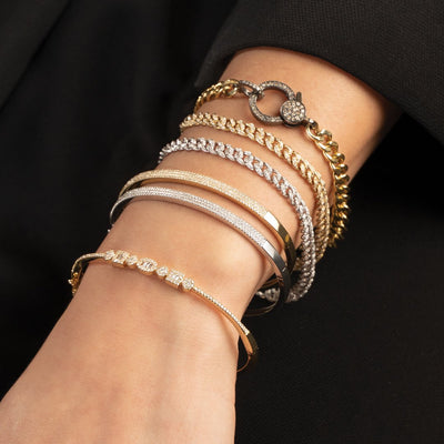 0.52 ctw Diamond Bangle Bracelet