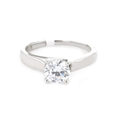 4-Prong Solitaire Engagement Ring - Continental Diamond