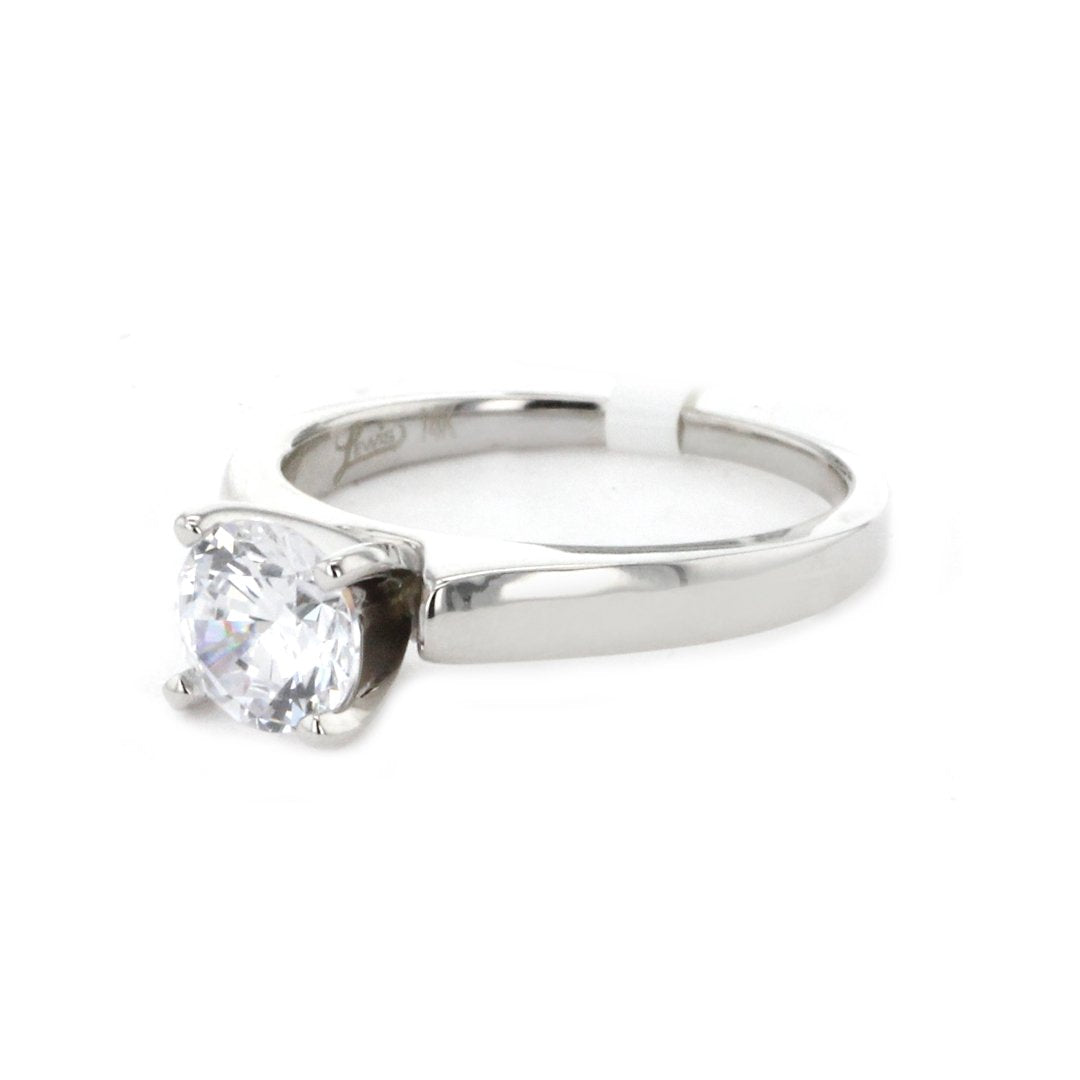 4-Prong Solitaire Engagement Ring - Continental Diamond