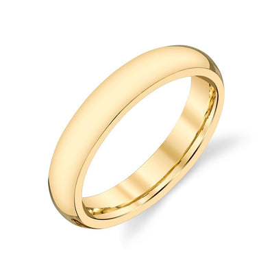 4MM High Dome Polished Band - Continental Diamond