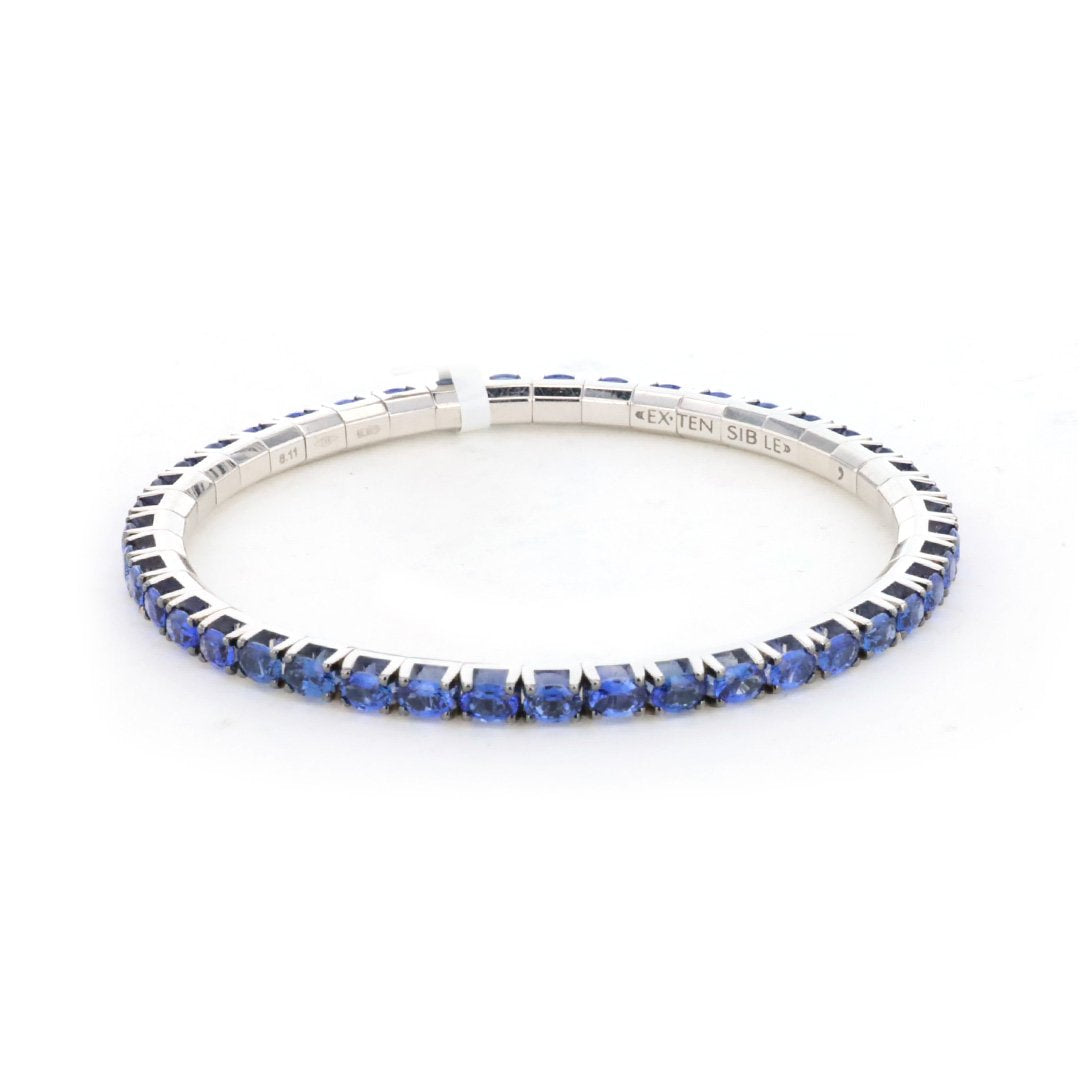 Blue Sapphire Stretch Bracelet