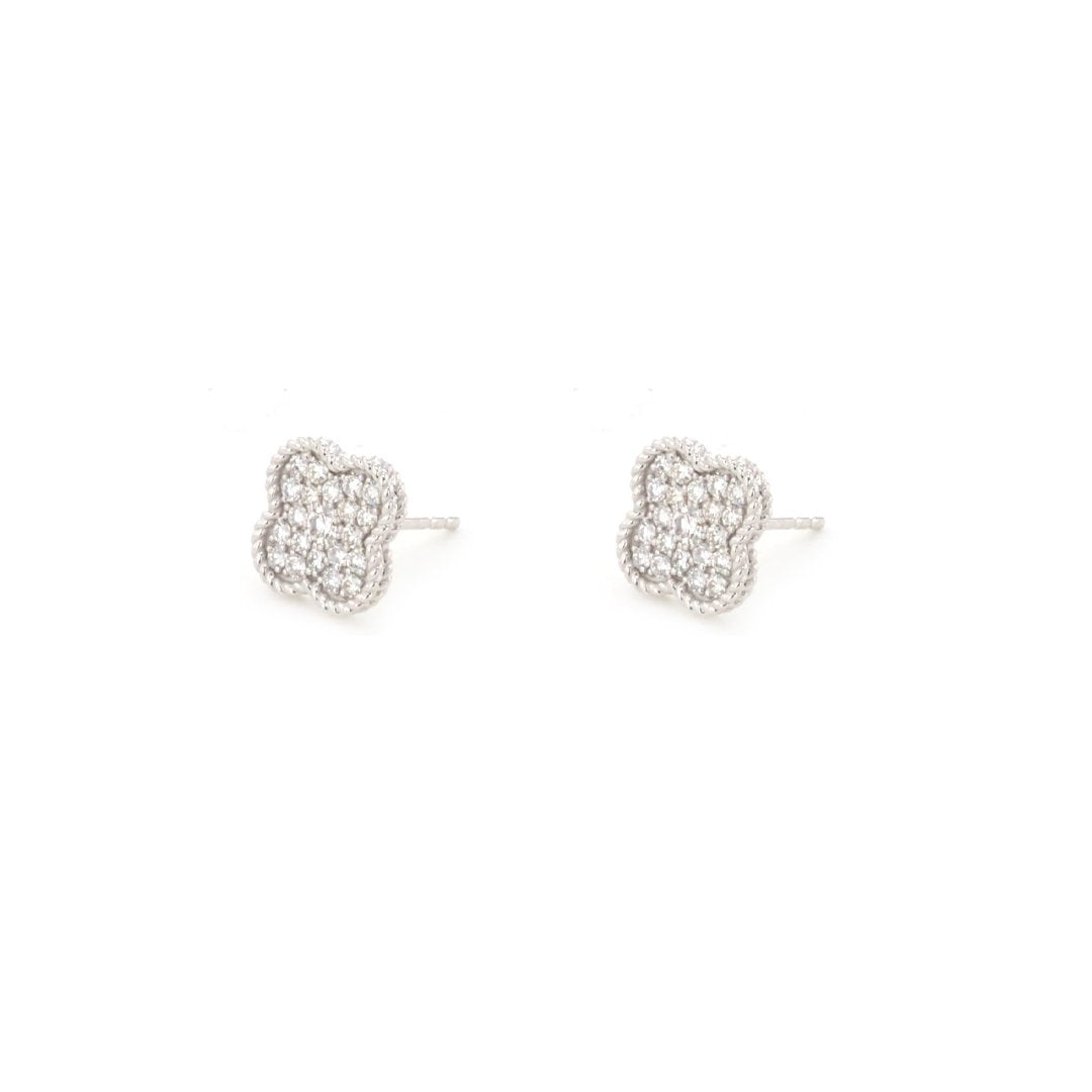 0.39 ctw Diamond Cluster Earrings