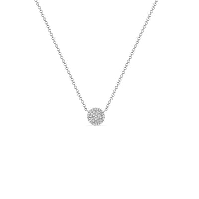 0.12 ctw Diamond Pave Necklace - Continental Diamond