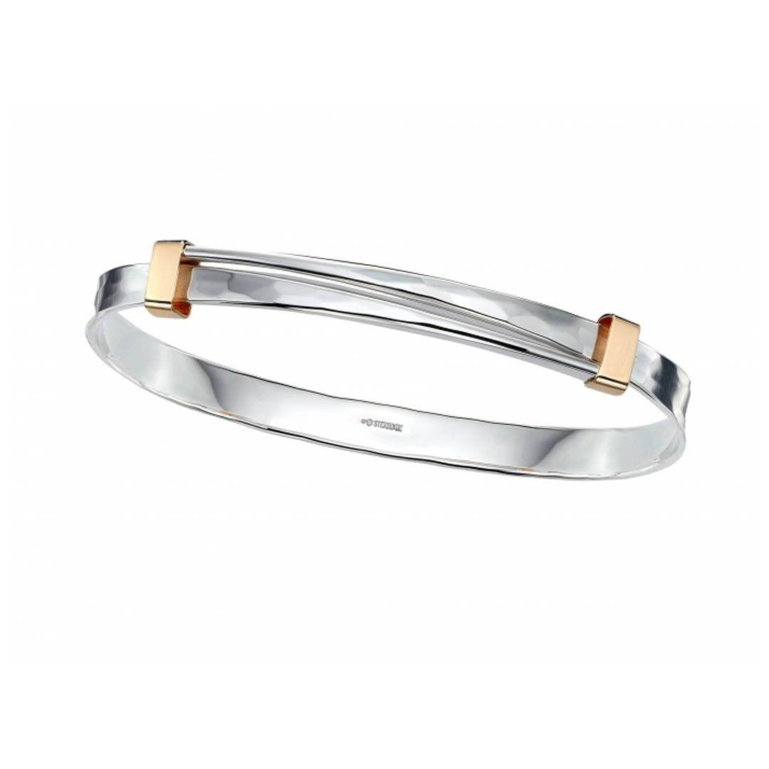 Silver & Gold Continental Spring Bracelet - Continental Diamond