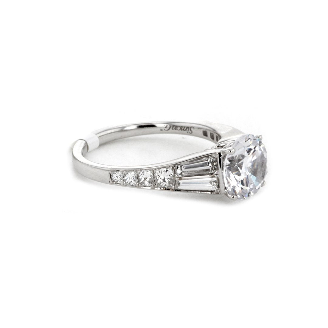 0.39 ctw Diamond Solitaire Engagement Ring - Continental Diamond